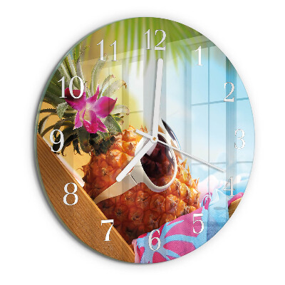 Horloge ronde Ananas