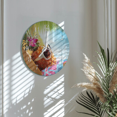 Horloge ronde Ananas