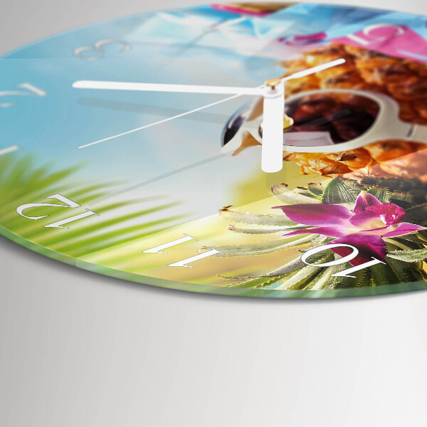 Horloge ronde Ananas