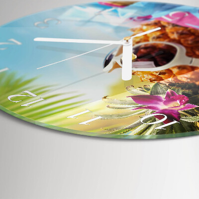 Horloge ronde Ananas