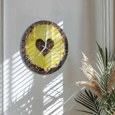 Horloge ronde Ananas