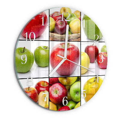 Horloge ronde Pommes