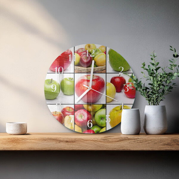 Horloge ronde Pommes