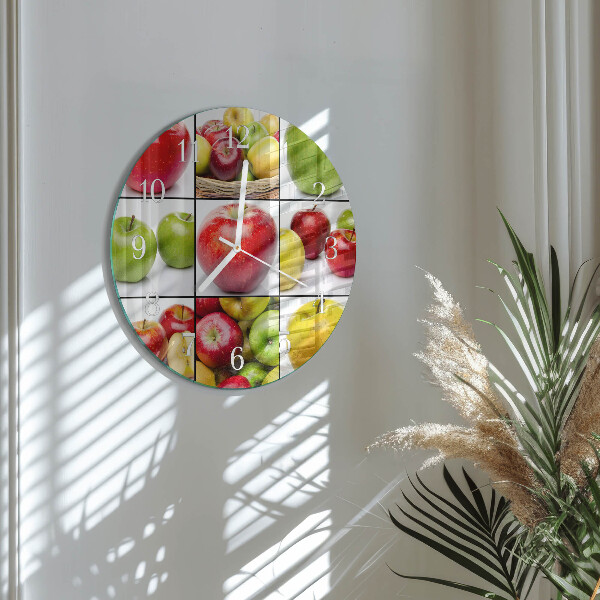 Horloge ronde Pommes