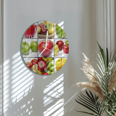 Horloge ronde Pommes