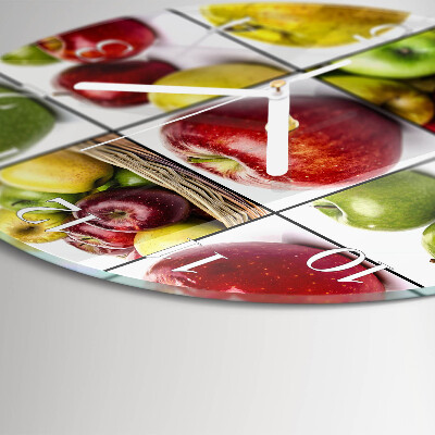 Horloge ronde Pommes