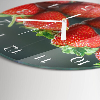 Horloge ronde Fraises