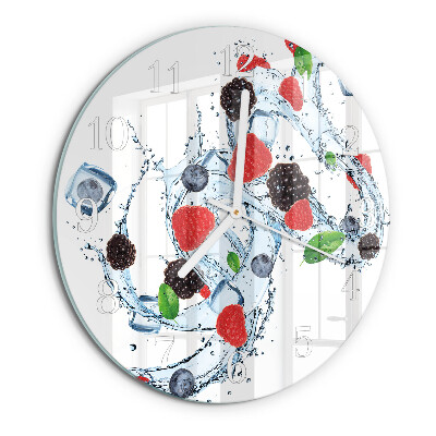 Horloge ronde Crème glacée aux fruits