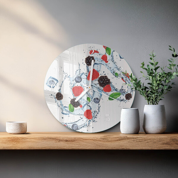 Horloge ronde Crème glacée aux fruits