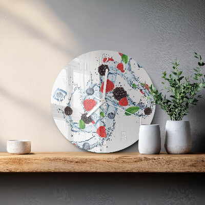 Horloge ronde Crème glacée aux fruits