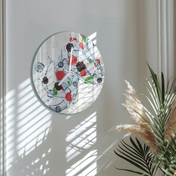 Horloge ronde Crème glacée aux fruits
