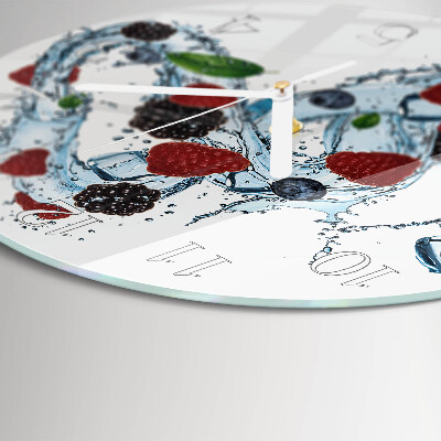 Horloge ronde Crème glacée aux fruits