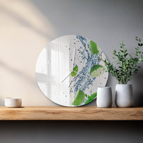 Horloge ronde Menthe