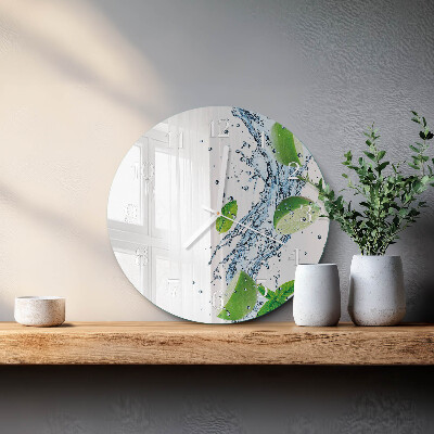 Horloge ronde Menthe