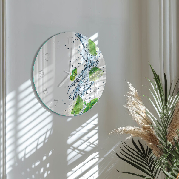 Horloge ronde Menthe