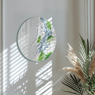 Horloge ronde Menthe