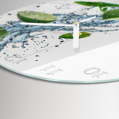 Horloge ronde Menthe