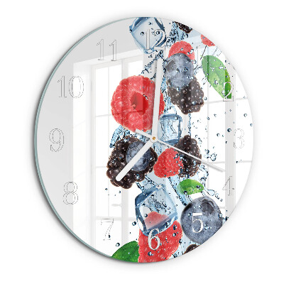 Horloge ronde Crème glacée aux fruits