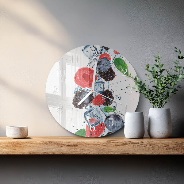 Horloge ronde Crème glacée aux fruits