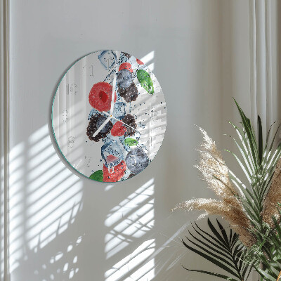 Horloge ronde Crème glacée aux fruits