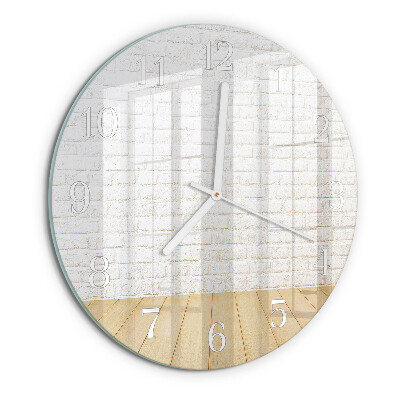 Horloge ronde Brique