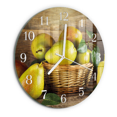 Horloge ronde Poires