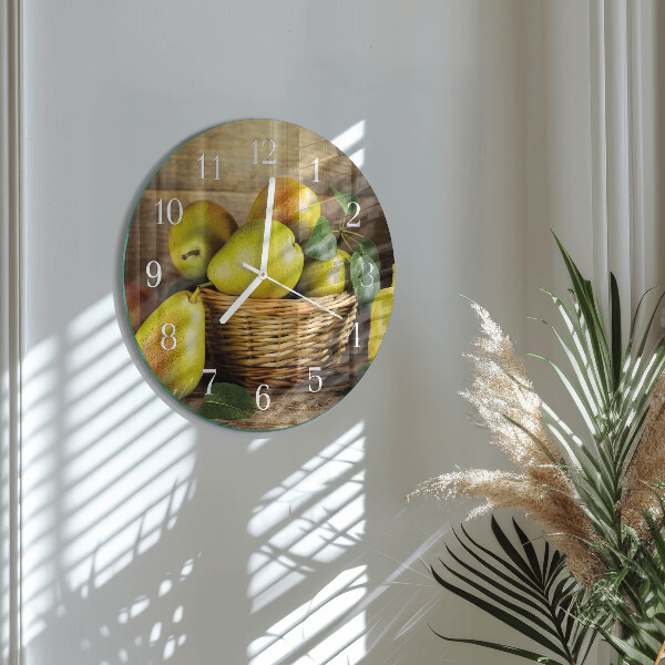 Horloge ronde Poires