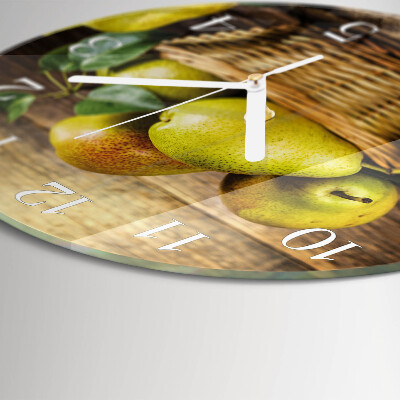 Horloge ronde Poires