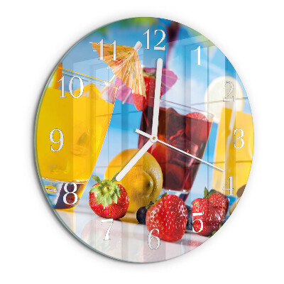 Horloge ronde Cocktail