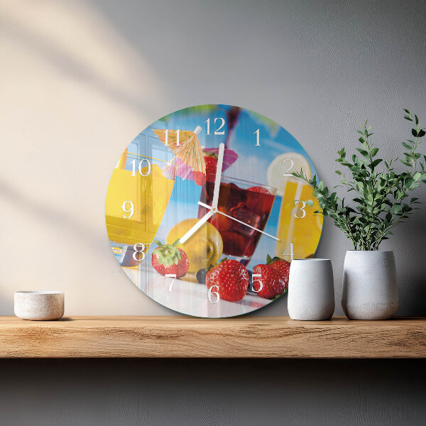 Horloge ronde Cocktail