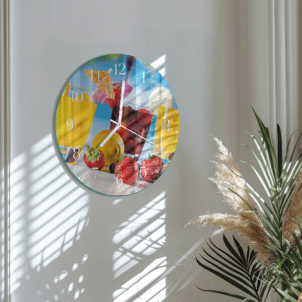Horloge ronde Cocktail