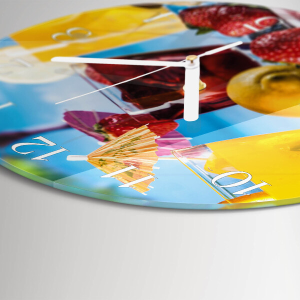 Horloge ronde Cocktail