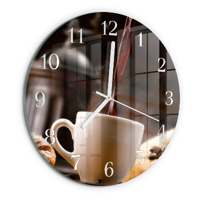 Horloge ronde Café