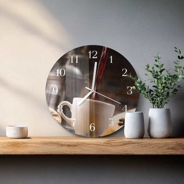 Horloge ronde Café