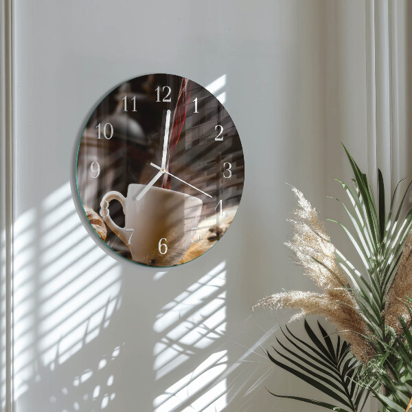 Horloge ronde Café