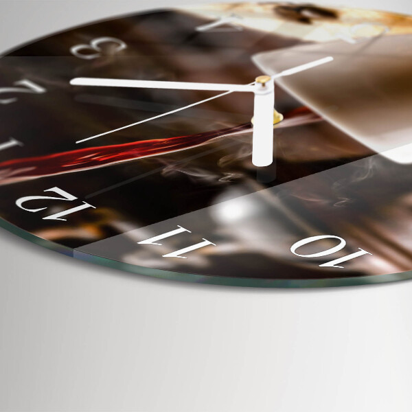 Horloge ronde Café