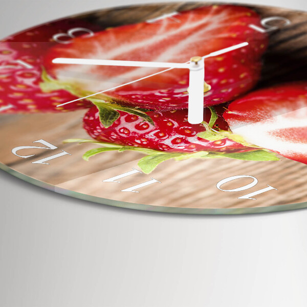 Horloge ronde Fraises