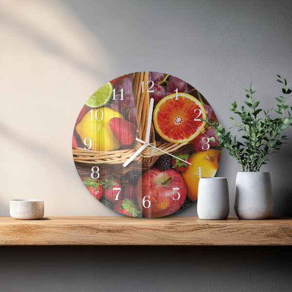 Horloge ronde Fruit