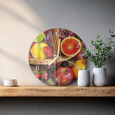 Horloge ronde Fruit