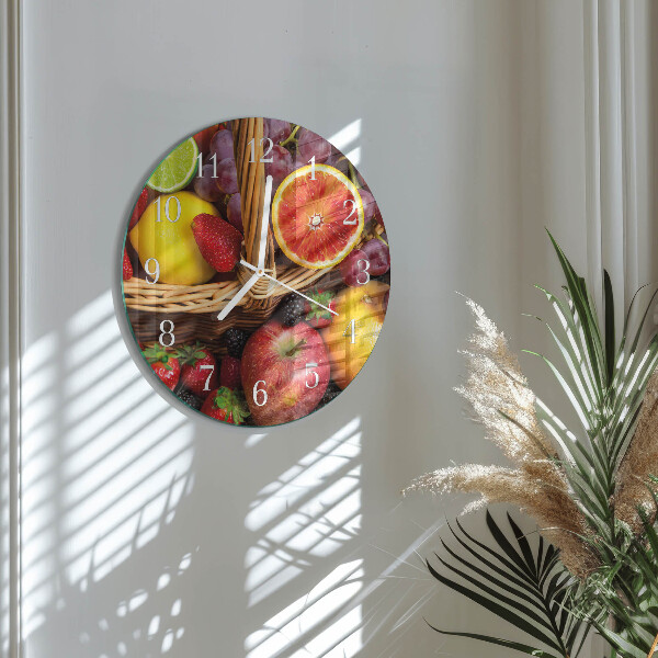Horloge ronde Fruit