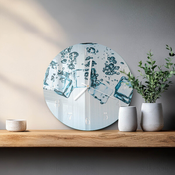 Horloge ronde Glace