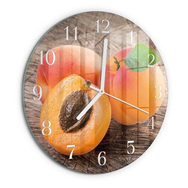 Horloge ronde abricots