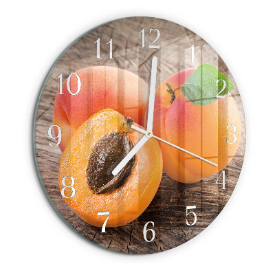 Horloge ronde abricots