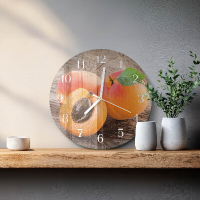 Horloge ronde abricots