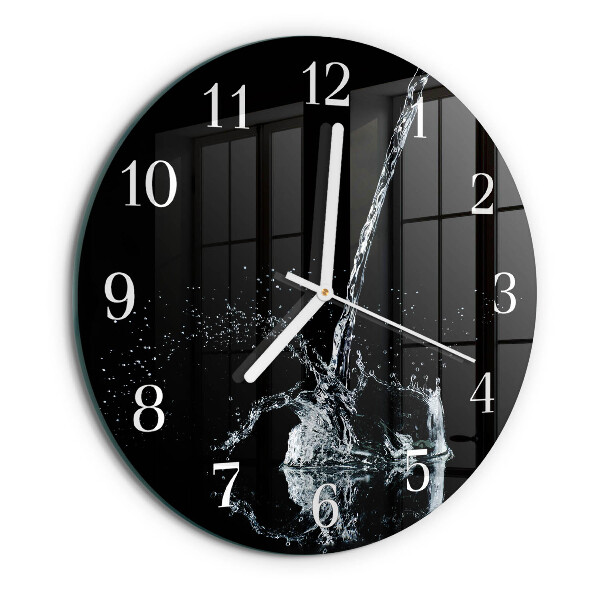 Horloge ronde Eau