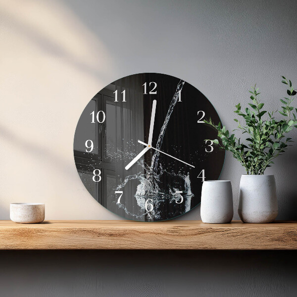 Horloge ronde Eau
