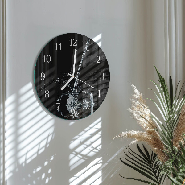 Horloge ronde Eau