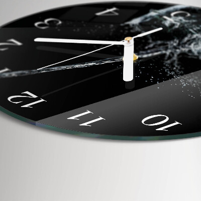 Horloge ronde Eau