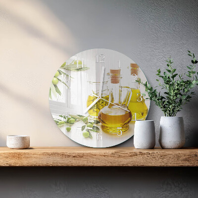 Horloge ronde Huile