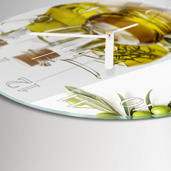 Horloge ronde Huile